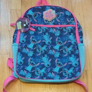 Bioworld Blue and Pink Kids Backpack with Stitch Design